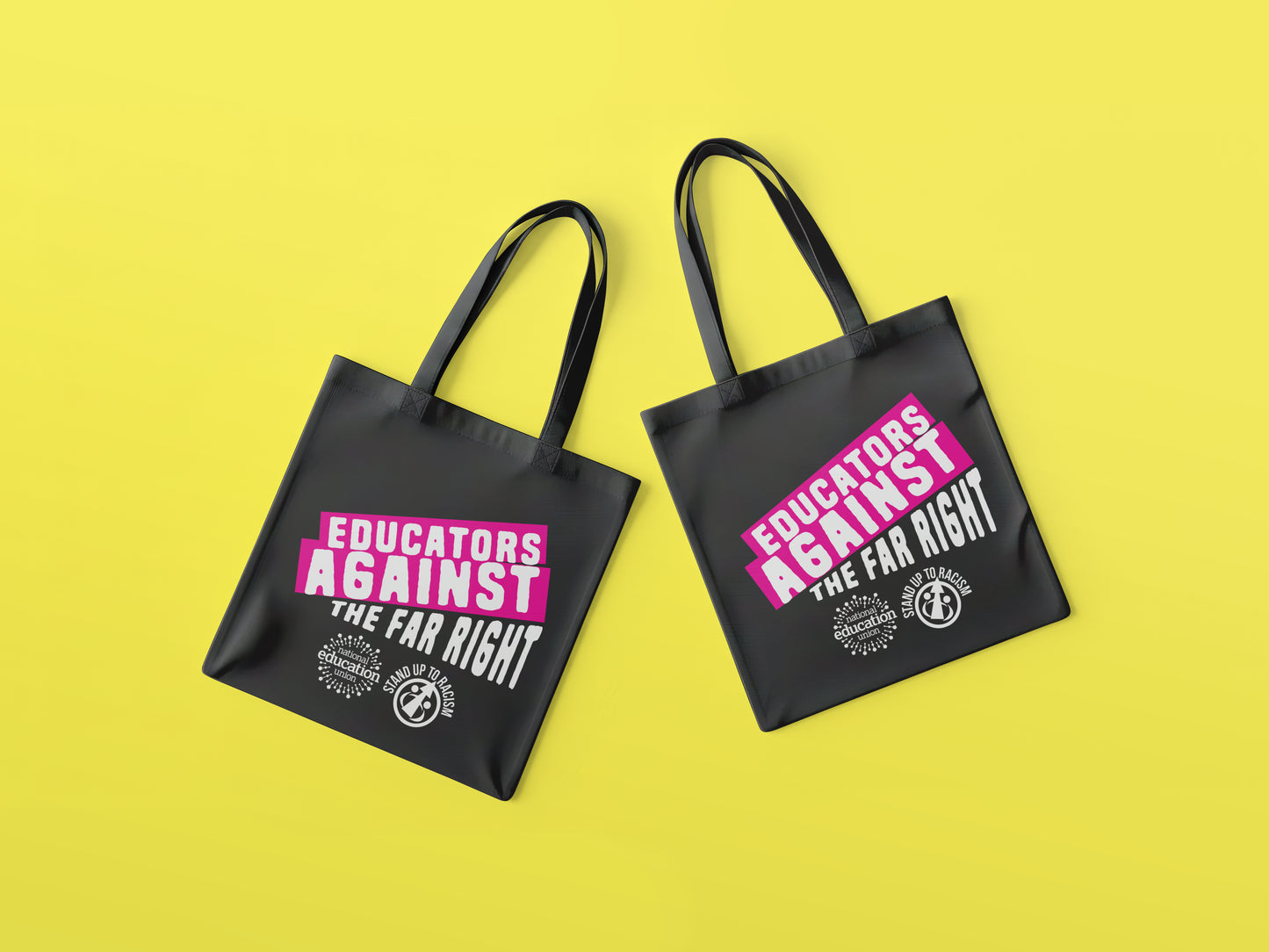 Educators against the far right tote bag (pack of 10)