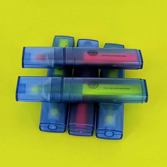 Highlighter (Pack of 20, 10 Yellow, 10 Pink)
